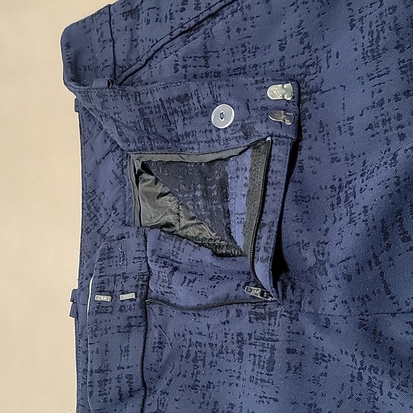 Calvin Klein Size 14 Blue with Black 'Distressing' Pants, Gently Used Condition - Picture 10 of 14